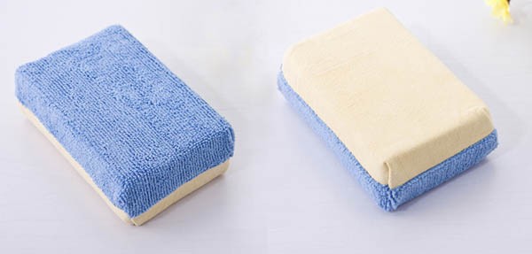 M028A Chamois & Microfibre sponge 4x8x12cm